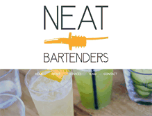 Tablet Screenshot of neatbartenders.com